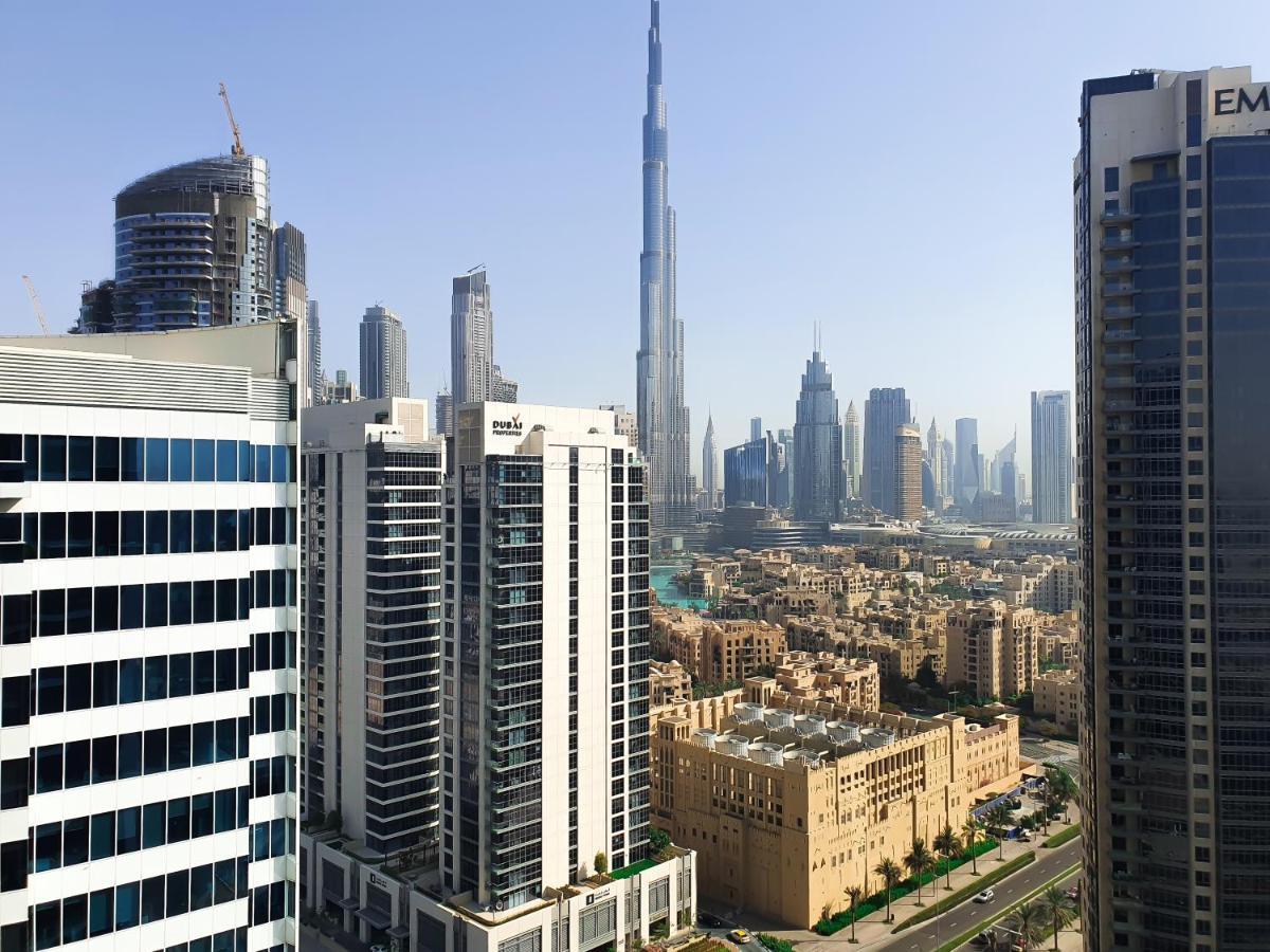 Luxury Studios With Burj Khalifa Or Canal View In Downtown - Marquise Square Tower Dubái Exterior foto