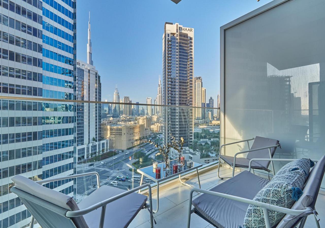 Luxury Studios With Burj Khalifa Or Canal View In Downtown - Marquise Square Tower Dubái Exterior foto