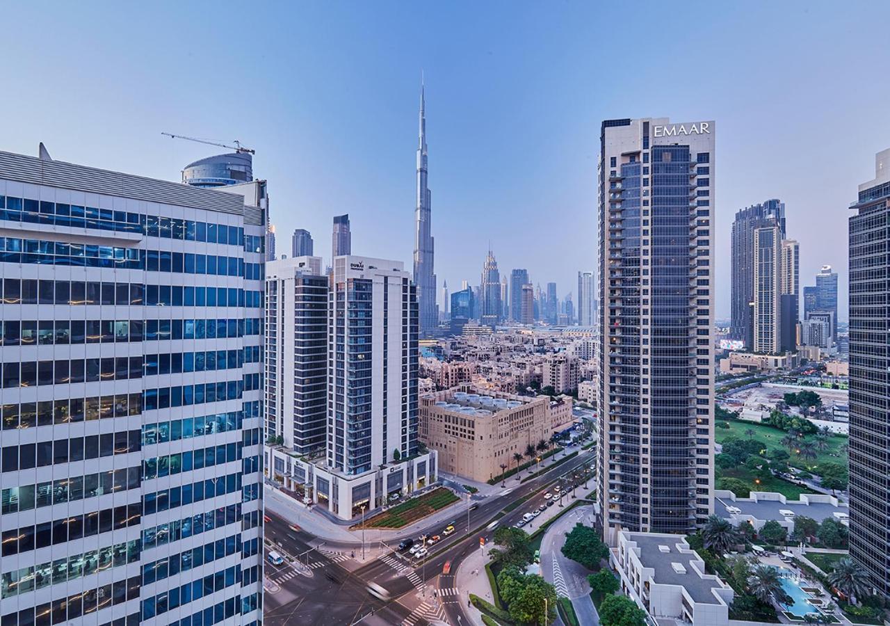 Luxury Studios With Burj Khalifa Or Canal View In Downtown - Marquise Square Tower Dubái Exterior foto