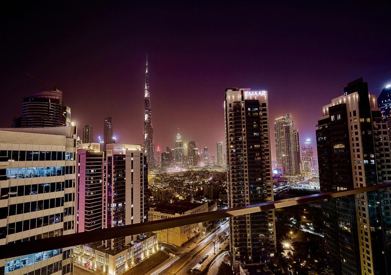 Luxury Studios With Burj Khalifa Or Canal View In Downtown - Marquise Square Tower Dubái Exterior foto